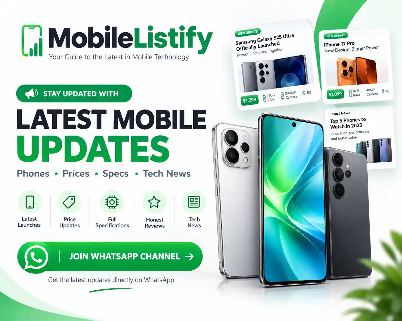 MobileListify mobile updates