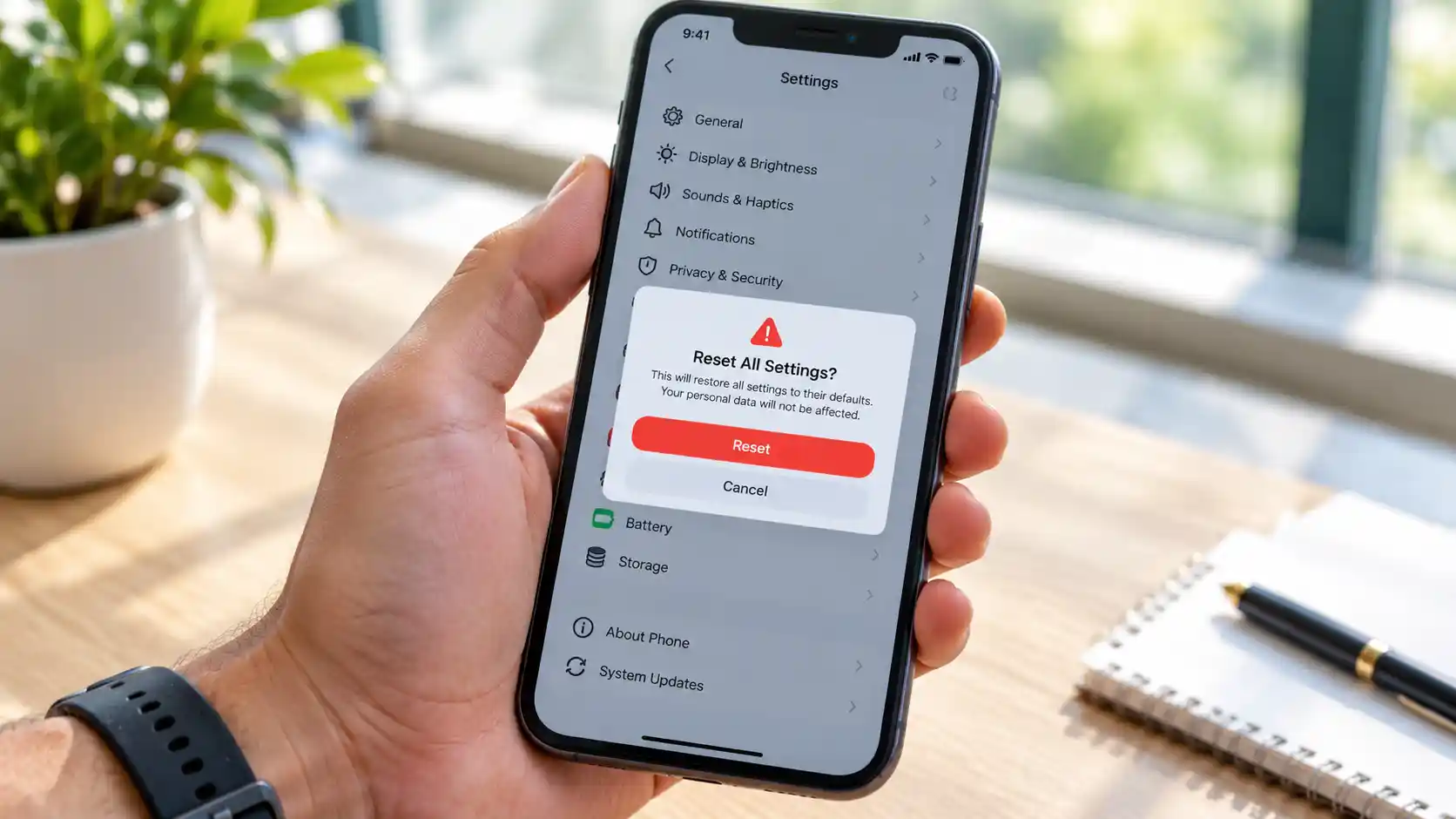 Erase All Content and Settings on iPhone